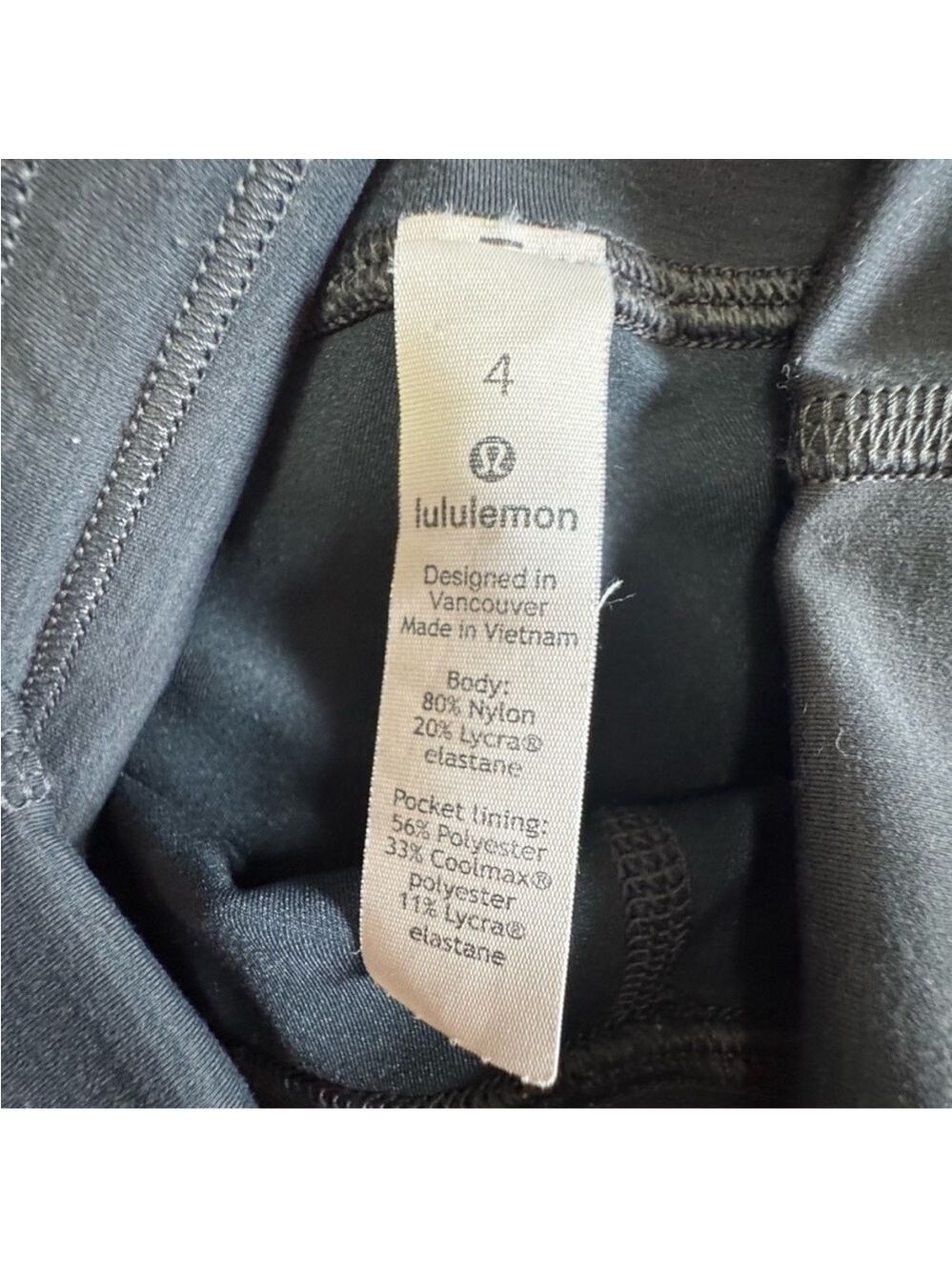 lululemon athletica Wunder Train High Rise Crop Dark Gray Leggings size 4 - Picture 3 of 8